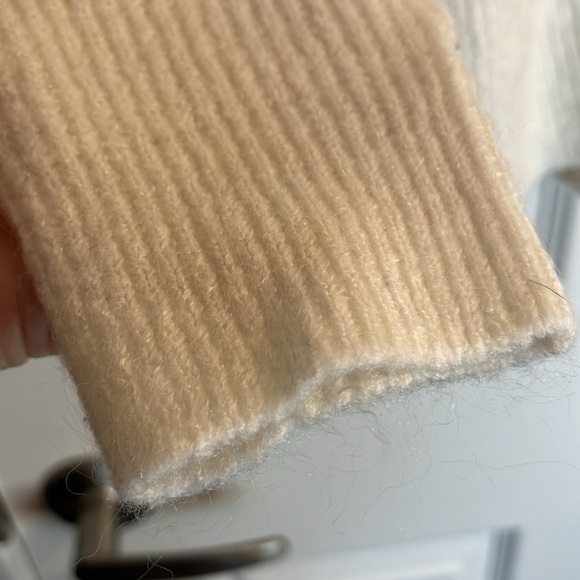 H&M Divided turtle neck Women's S cream relaxed fit - Picture 4 of 9